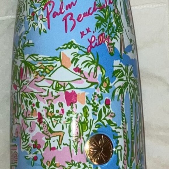Lilly Pulitzer stainless steel water bottle in Palm Beach toile - NWT - Picture 7 of 8